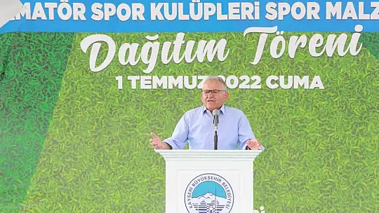 Büyükkılıç'tan 2022'de amatör spora 4 milyon TL'lik destek