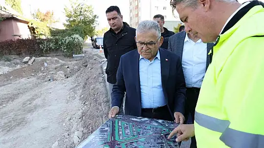 Büyükkılıç Sivas Bulvarı'nı Kocasinan Bulvarı'na bağlayacak yolu inceledi