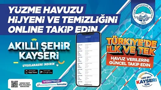 Büyükkılıç'tan Türkiye'de ilk olan 'Akıllı Şehir' yatırımları