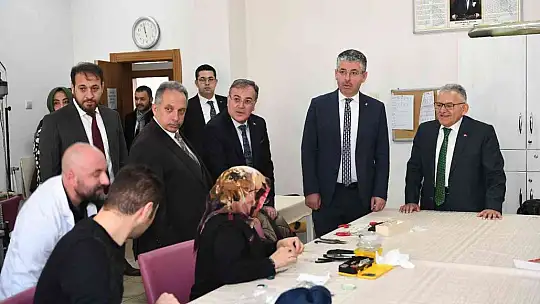 Büyükkılıç ve başkanlardan KAYMEK Göznuru'na ziyaret