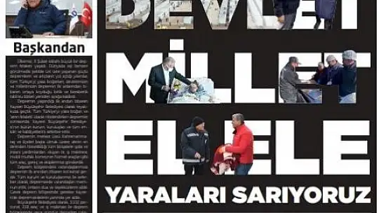 Büyükşehir Bülteni 'deprem özel' sayısı yayında