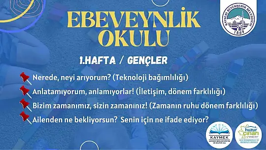 Büyükşehir'den 'ebeveynlik' okulu