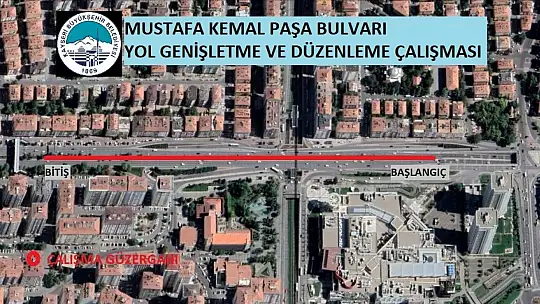Büyükşehir'den 'yol genişletme ve şerit düzenleme' çalışması