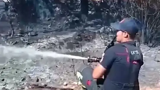 Kayseri İtfaiyesi, Mersin'deki orman yangınlarıyla mücadele etti