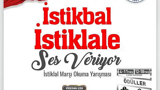Büyükşehir KAYMEK'ten İstiklal Marşı Okuma Yarışması