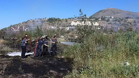 Melikgazi'de 40 dönüm alan yandı