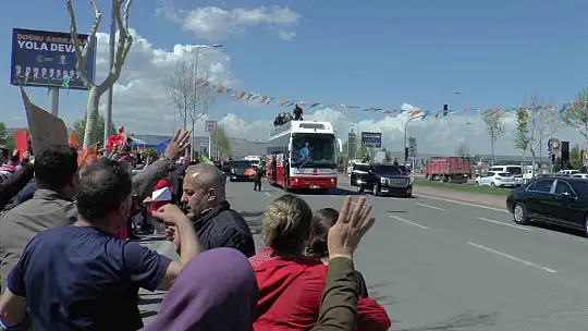 Cumhurbaşkanı Erdoğan Kayseri'de böyle karşılandı