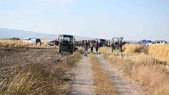 Develi'de anız yangını!