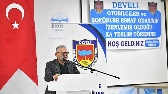 Develi'de plaka teslim töreni gerçekleştirildi