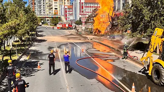 Doğal gaz boru hattında patlama: 1 Yaralı