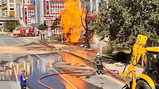 Doğal gaz boru hattında patlama: 1 Yaralı