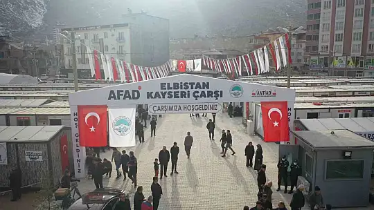 Elbistan'dan Kayseri'ye 'çarşı' teşekkürü