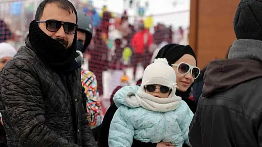 Erciyes'e turist akını