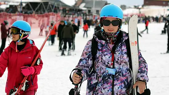 Erciyes'e turist akını
