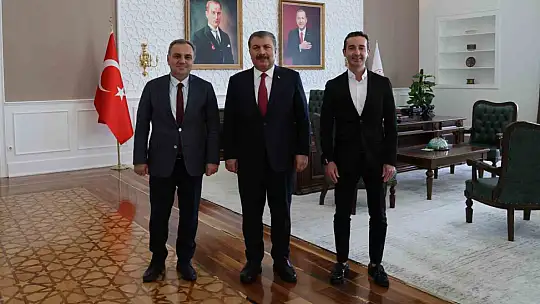 Fahrettin Koca'ya ERÜ'den ziyaret