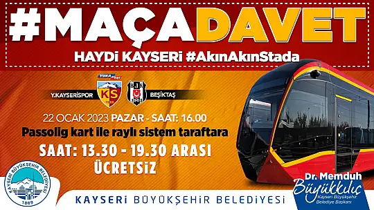 Büyükkılıç'tan taraftara tramvay jesti!