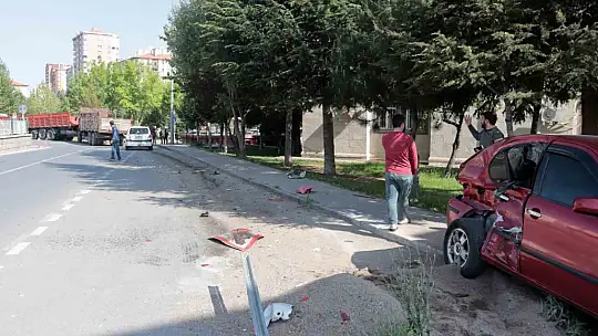 Freni patlayan araç dehşet saçtı