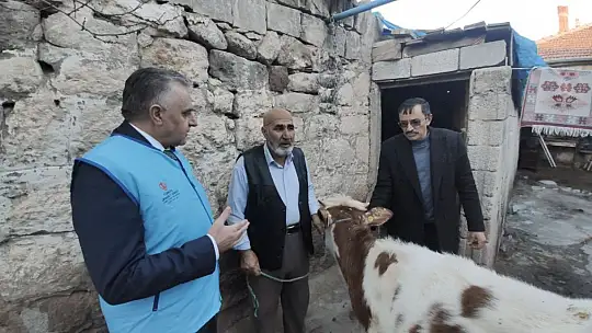 Kayseri'deki çiftçi danasını depremzedelere bağışladı
