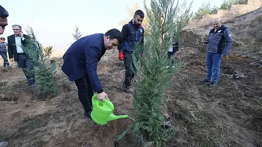 Hacılar'da bin 111 fidan toprakla buluştu