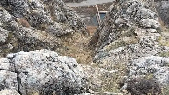 İtfaiyeden 3 saatlik keçi kurtarma operasyonu