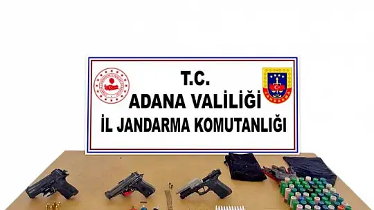 Jandarma 7 şahsı yakaladı, silah ve şaseleri silinmiş motosikletler ele geçirildi