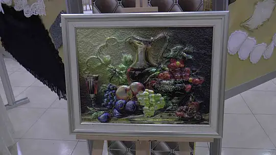 Kadın kursiyerlerin el emekleri sergilendi