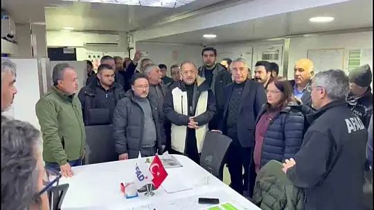 Kahramanmaraş kriz masasına moral ziyareti