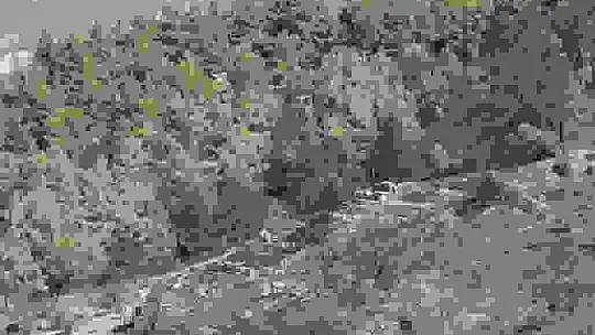 Kahramanmaraş'ta yanan 15 hektar alan dron ile görüntülendi