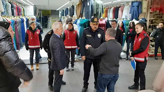 Karabörk, güven timlerini denetledi, esnaf ziyaret etti