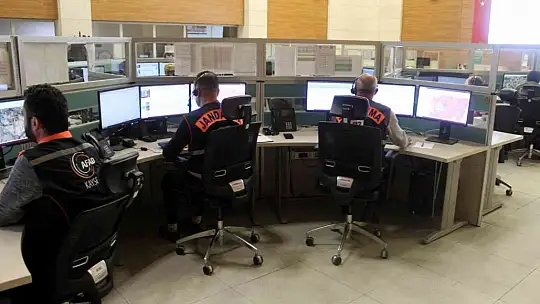 Kayseri 112 Acil Çağrı Merkezi 1 milyon 650 bin çağrı karşıladı