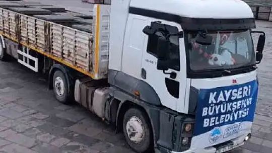 Büyükşehir'den Malatya Darende Belediyesi'ne parke desteği