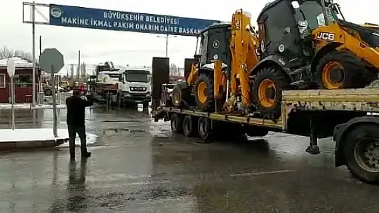 Deprem bölgesine destek sayısı 237 araç, 362 personel çıktı