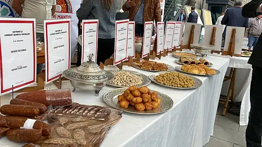 Kayseri'de Türk mutfağının önde gelen yemekleri sergilendi