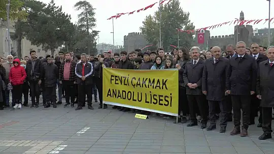10 Kasım'da Ata'ya saygı duyuldu!