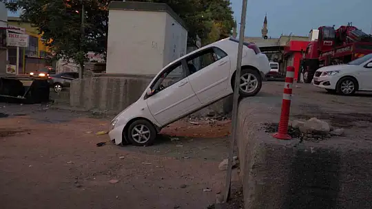 Kayseri'de ilginç kaza...