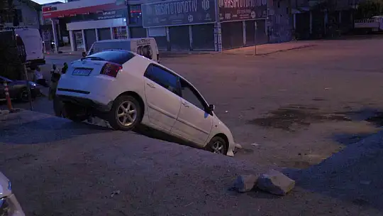 Kayseri'de ilginç kaza...