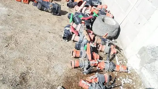 Kayseri'de çalınan malzemeler bakın nerede bulundu