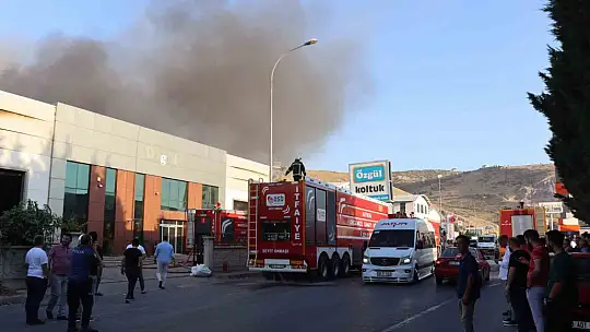 OSB'deki bir fabrikada korkudan yangın!
