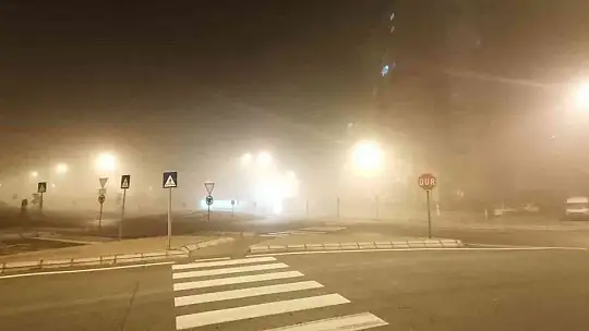 Kayseri'de sis görüş mesafesini 5 metreye düşürdü