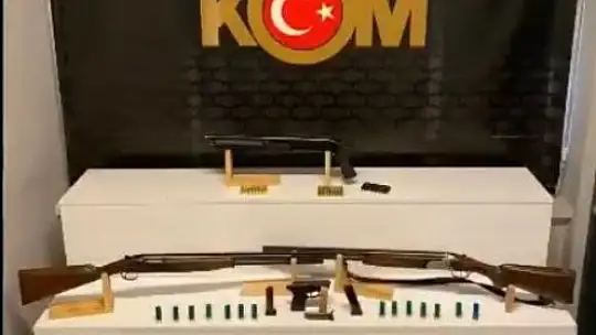 Kayseri'de yasa dışı silahlar ele geçirildi
