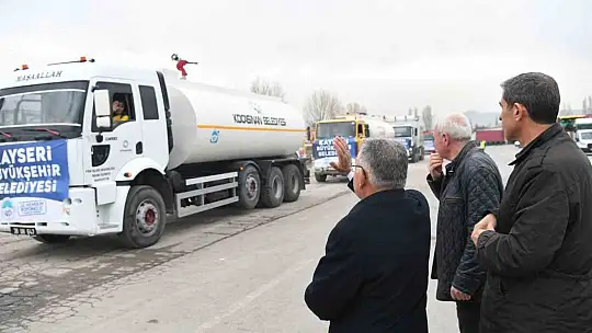 Kayseri'den sel bölgesine 11 araç