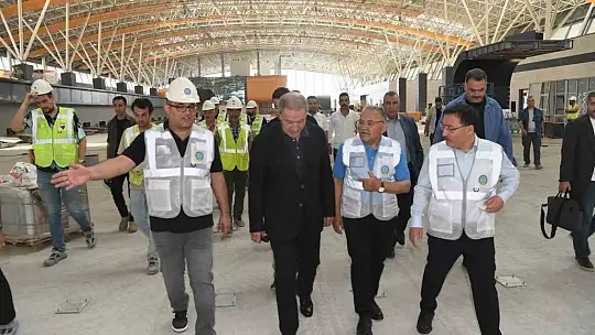Kayseri Havalimanı Yeni Terminal Binası'nda İnceleme