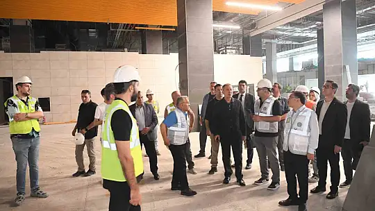Kayseri Havalimanı Yeni Terminal Binası'nda İnceleme