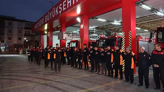 Kayseri İtfaiyesi sel bölgesine gidiyor