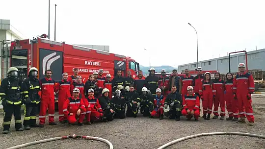 Kayseri OSB İtfaiyesi 'Acil Durum Ekip Eğitimi' verdi