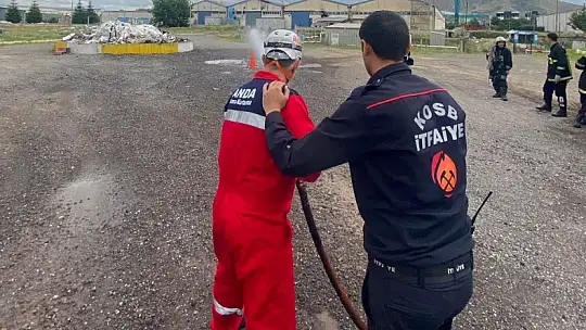 Kayseri OSB İtfaiyesi 'Acil Durum Ekip Eğitimi' verdi