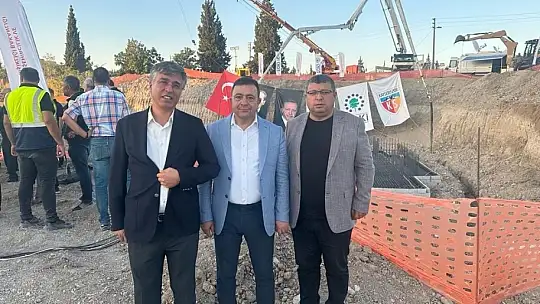 Kayseri OSB Yönetimi Adıyaman'da temel atma törenine katıldı