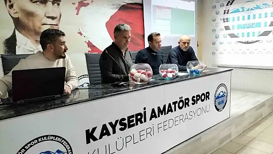 Kayseri'de U-15 Ligi fikstür çekimi yapıldı