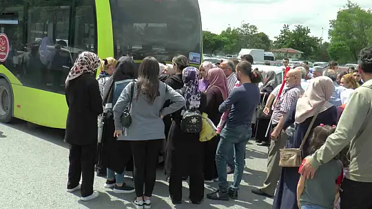 Kayserili hacı adayları dualarla uğurlandı