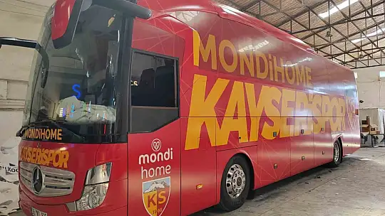 Kayserispor otobüsüne giydirme yapıldı